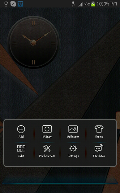 Next Launcher Leather 3D Theme