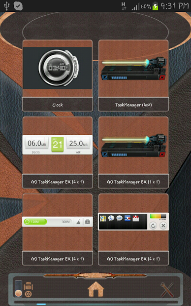 Next Launcher Leather 3D Theme