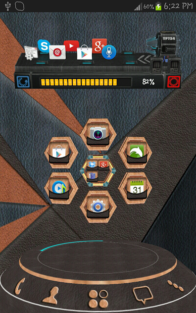 Next Launcher Leather 3D Theme