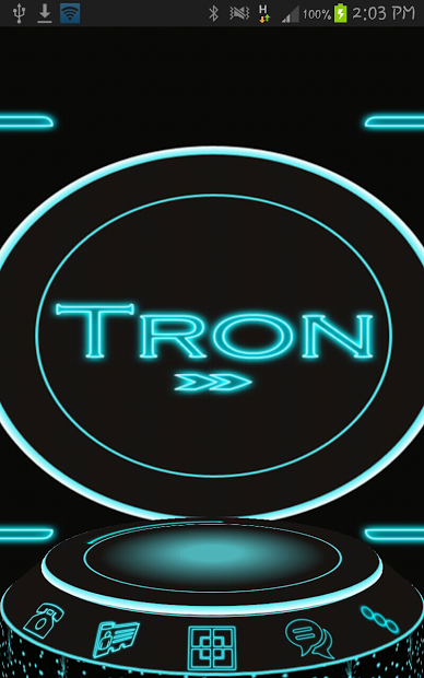 Next Launcher Tron 3D Theme