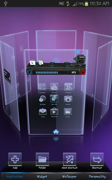 Next Launcher3D Neon HD Theme