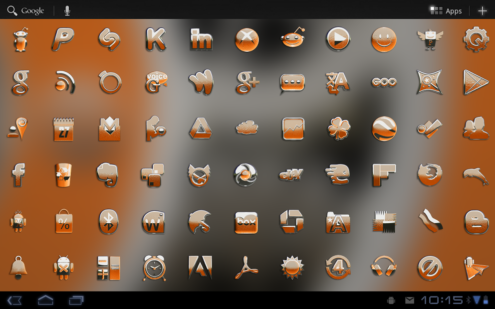 NEXT orange lizard HD theme