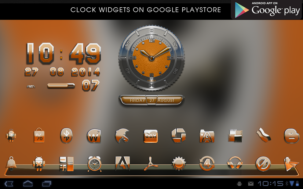 NEXT orange lizard HD theme