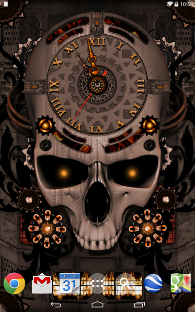 Steampunk Clock Live Wallpaper