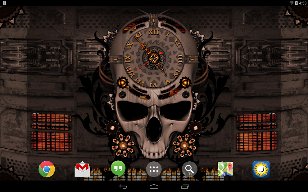 Steampunk Clock Live Wallpaper