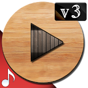 Poweramp v3 skin wood 1