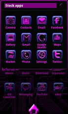 Purple Tech GO Launcher EX