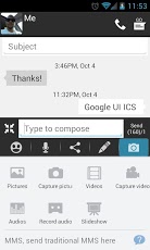 GoogleUI ICS Free Go SMS Theme