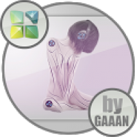 Next Launcher Theme Cyber Girl 1.0