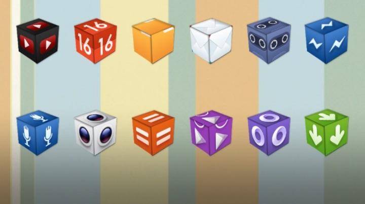 3D Cube Icons APEX/NOVA/GO/ADW