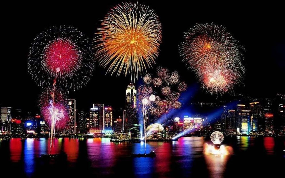 3D New Year Fireworks