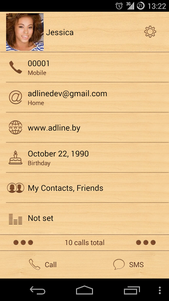 ExDialer OS 7.1 Wood Theme