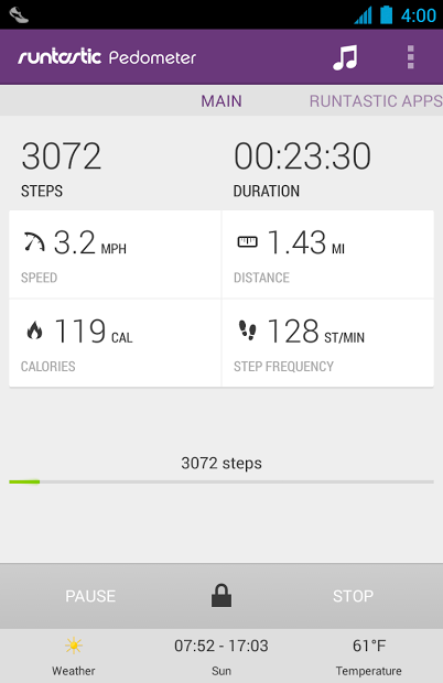 Runtastic Pedometer PRO