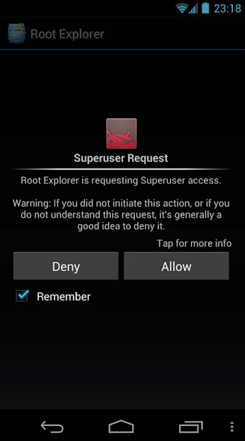 SuperUser+ : Root required