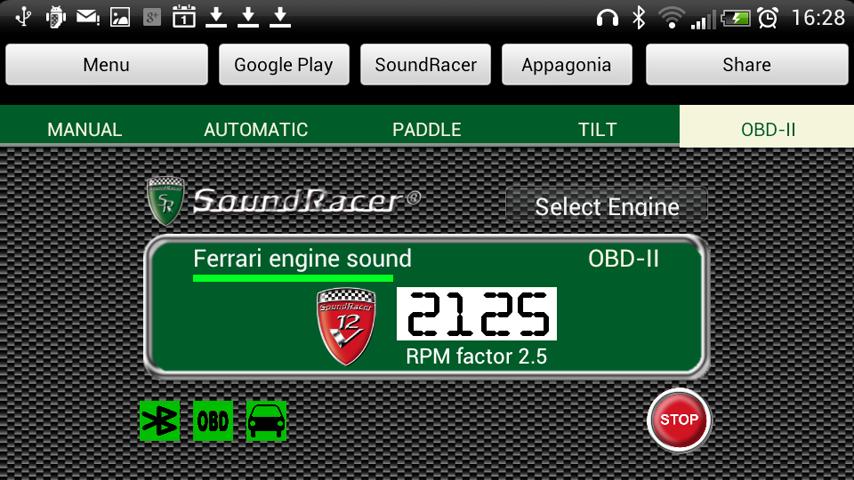 SoundRacer OBDII Engine Sounds