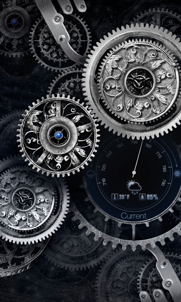 Black Clock Live Wallpaper HD