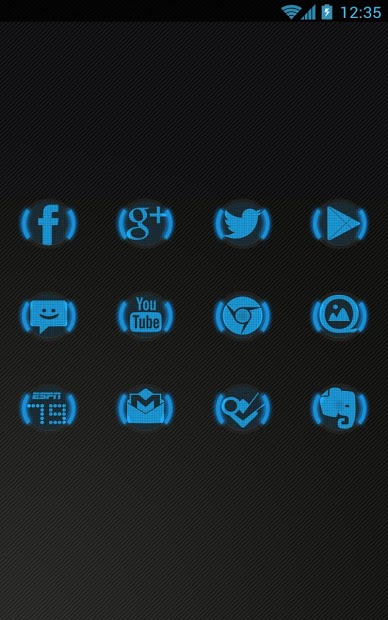 Icon Pack - Blue Glow