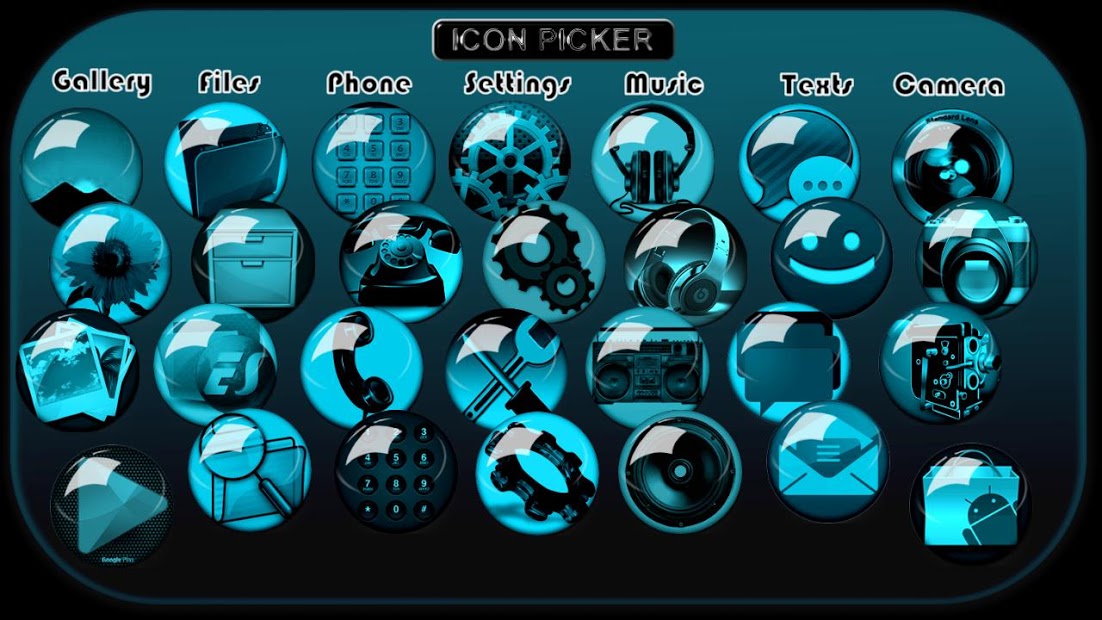 Icon Pack Blue HD OrbiconS