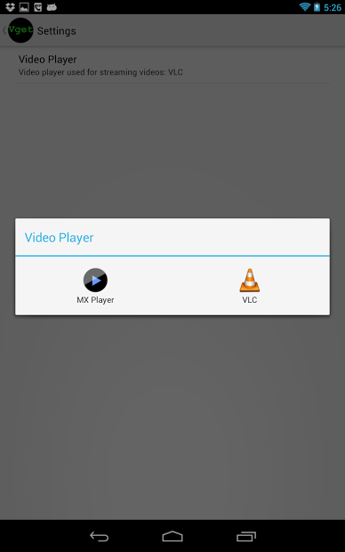 vGet (Stream, Download, DLNA)