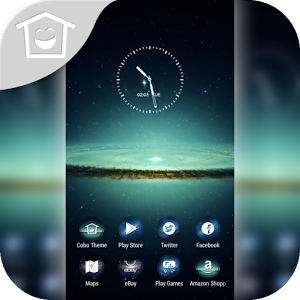 Shine Saturn Star Galaxy Theme 