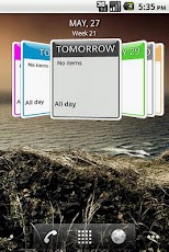 Up Next 3D Calendar Widget