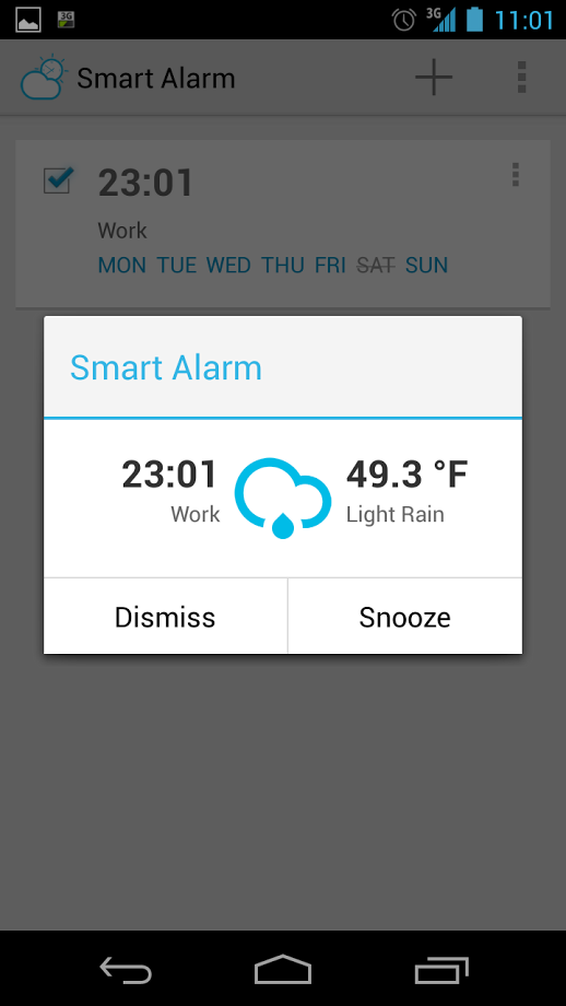 AlarMe - weather aware alarm