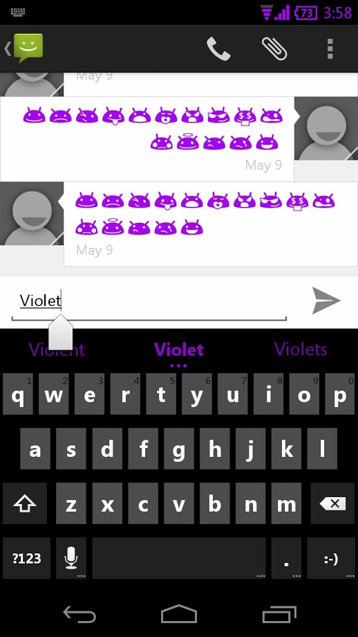 Violet (CM10 AOKP Theme)