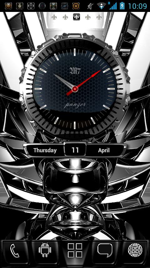 black go launcher ex theme