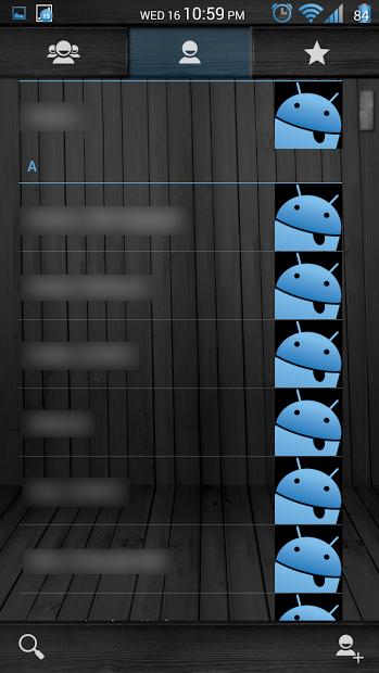 Black Wood Blue CM11 Theme