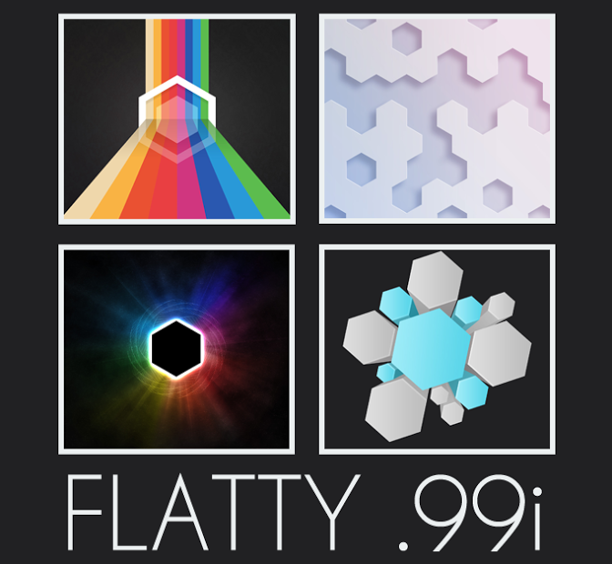 Flatty - A Flat Hex Icon Pack