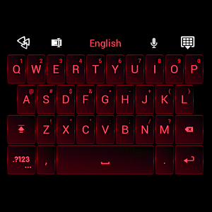 GO Keyboard Neon Red Theme 1.0