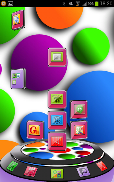 Neon Next Launcher 3D Theme