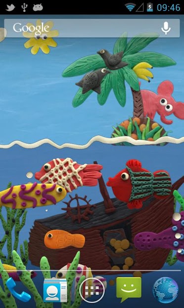 Plasticine ocean