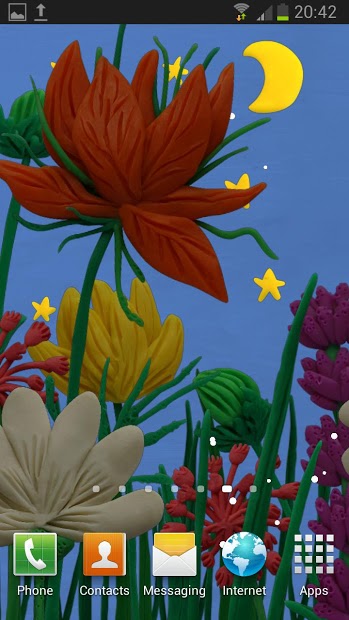 Plasticine Spring flowers LWP