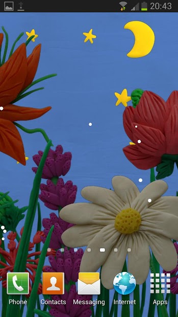 Plasticine Spring flowers LWP