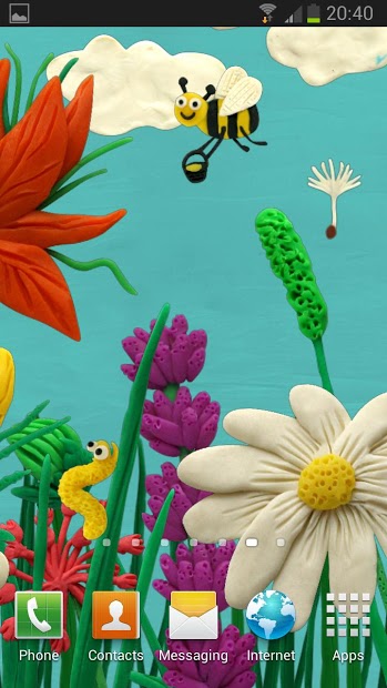 Plasticine Spring flowers LWP