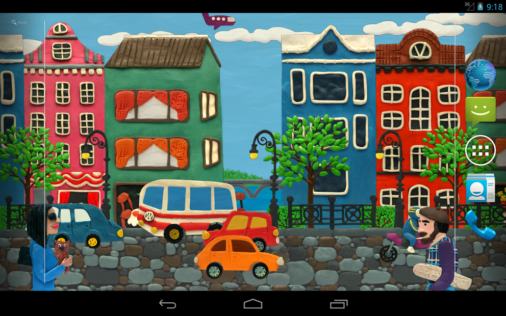 Plasticine town Live wallpaper