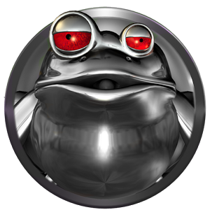 poweramp skin frog silver red 1.31
