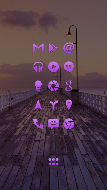 Purple Go Apex Nova Icon Theme