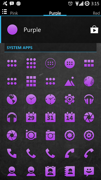 Purple Go Apex Nova Icon Theme