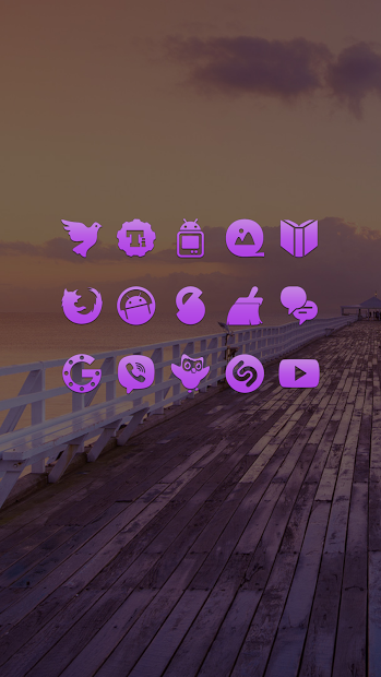 Purple Go Apex Nova Icon Theme