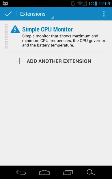 Simple CPU Monitor Extension