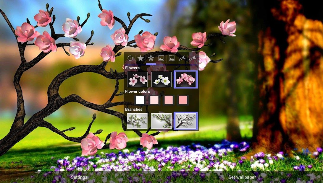 Spring Flowers 3D Parallax Pro