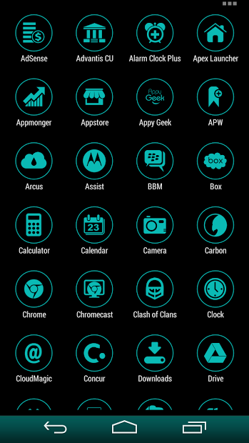 VM6 Teal Icon Set