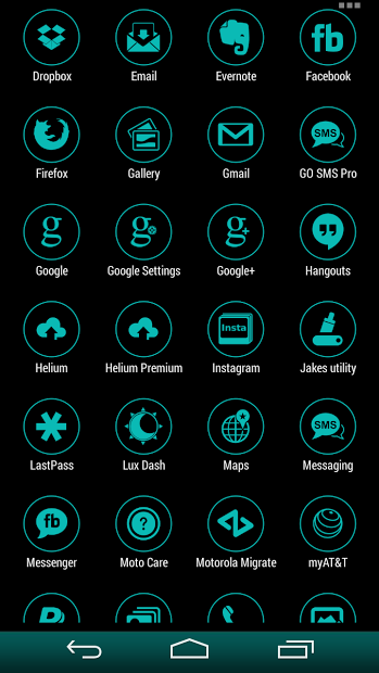 VM6 Teal Icon Set