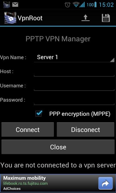 VpnROOT - PPTP - Manager