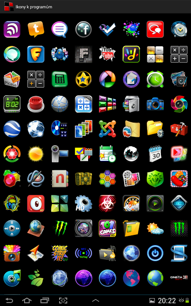 Windows launchers big icons HD