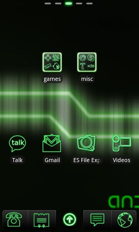 Neon Green GO Launcher EX