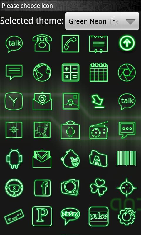 Neon Green GO Launcher EX