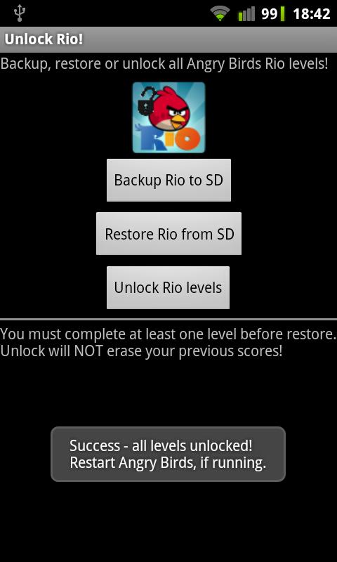 Unlock Angry Birds Rio